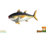 Figurine en plastique de thon rouge de 12 cm