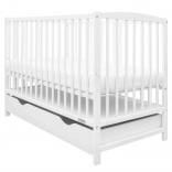 Lit bébé avec tiroir New Baby Lilly blanc