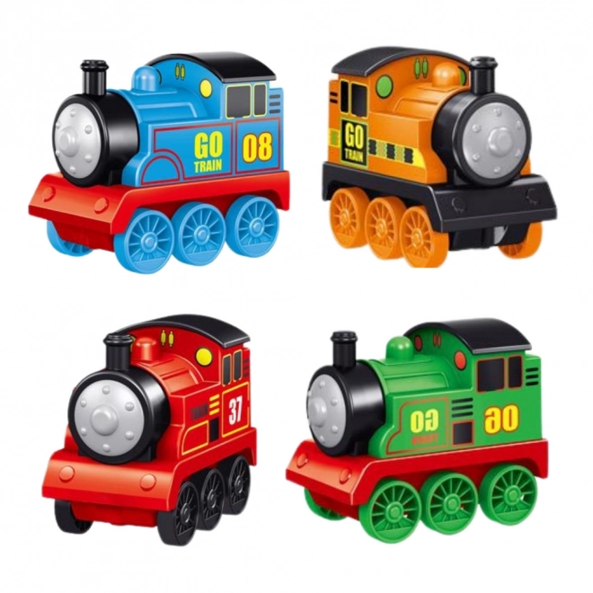 Ensemble de locomotives avec propulsion 4 pièces