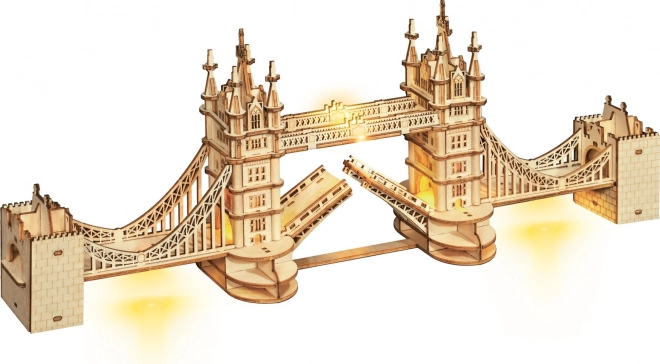 RoboTime puzzle en bois 3D pont Tower Bridge éclairé