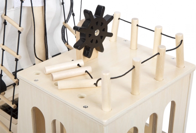 Navire pirate en bois pour enfants