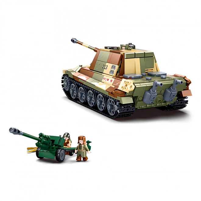Sluban Bataille de Budapest M38-B0980 Char lourd allemand Tiger II 2 en 1