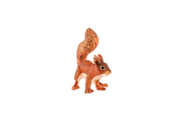Écureuil commun en plastique 9cm en sachet