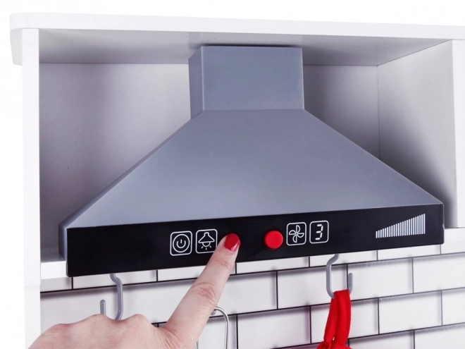Grande cuisine en bois avec lumières et sons