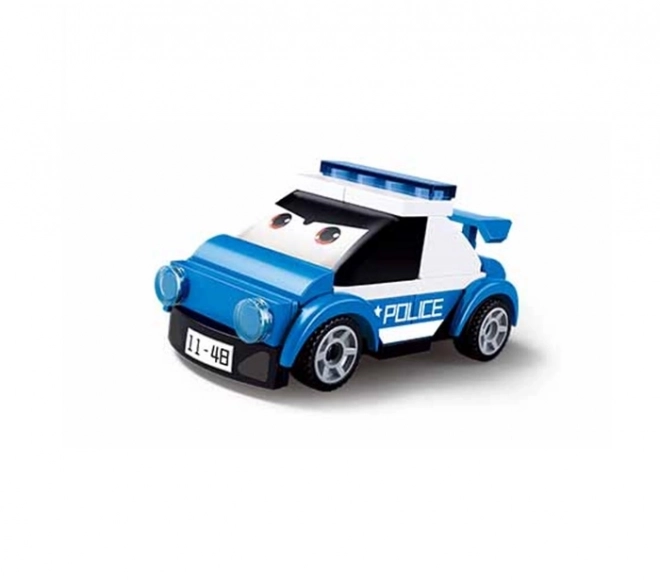 Sluban Power Bricks M38-B1072G Petite voiture à remonter avec yeux Police