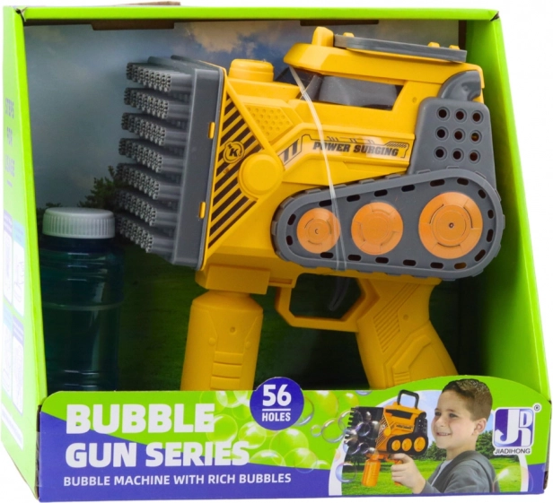 Pistolet à bulles de construction 56 trous jaune