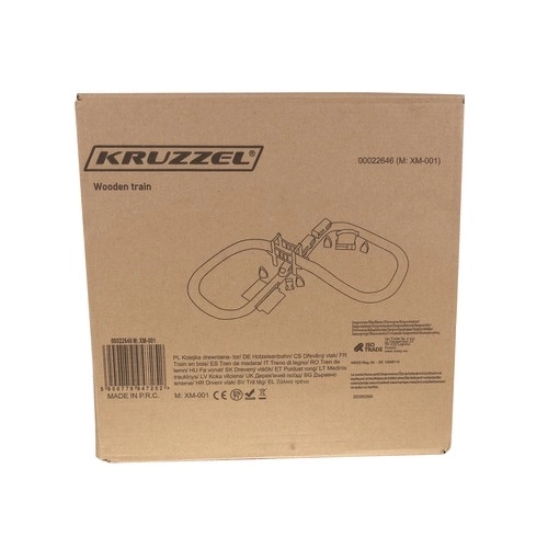 Circuit de train en bois Kruzzel 22646