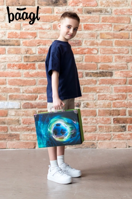 Cartable scolaire pliant avec ballon de football Baagl