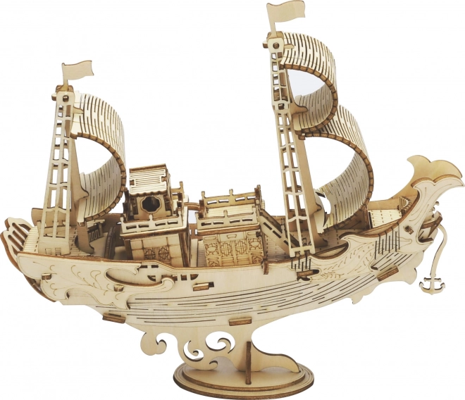 Bateau de diplomate japonais - Maquette 3D en bois - décoration