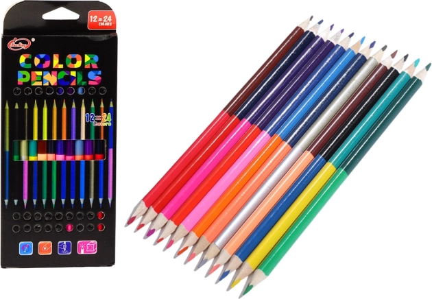 Set de crayons de couleur à double pointe 12/24 pcs.