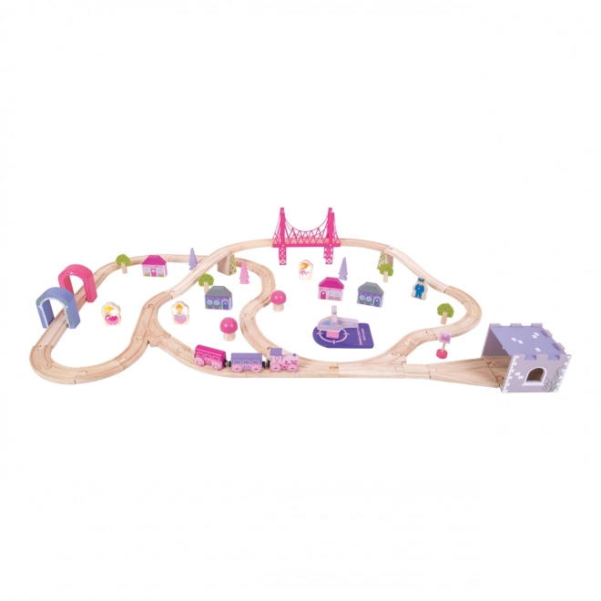Bigjigs Rail Grande voie ferrée en bois de princesse
