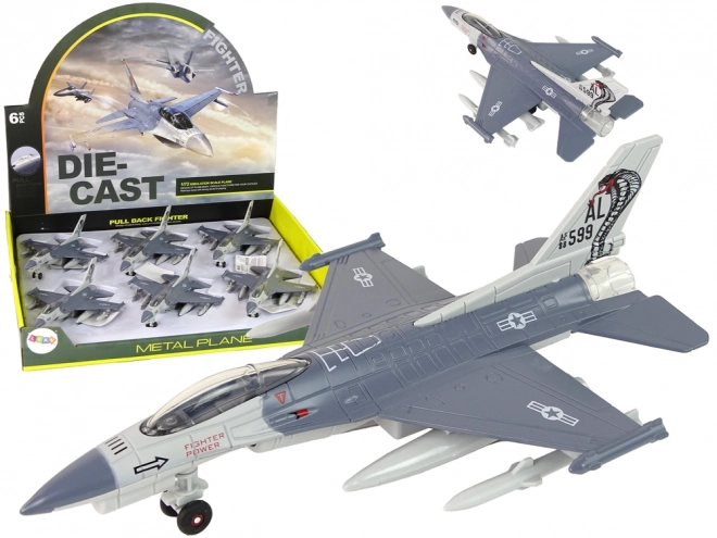 Avion Fricative Drive Lumières Sons 1:72 gris