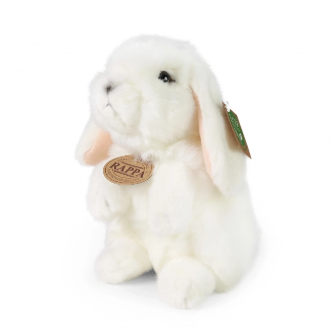 Lapin en peluche blanc 18 cm Éco-responsable
