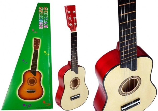 Guitare en bois avec crème conique