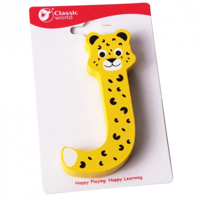 Classic World lettre en bois J