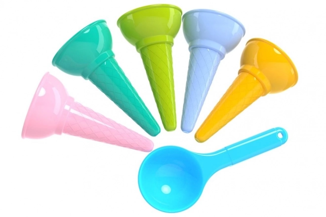 Ensemble de moules colorés pour glace Sand 6221