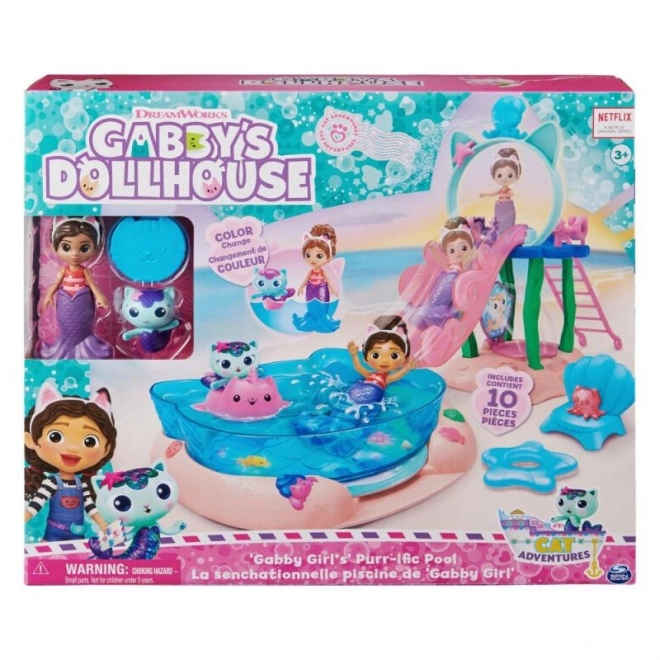 Maison de poupée Gabby: Amusement à la piscine