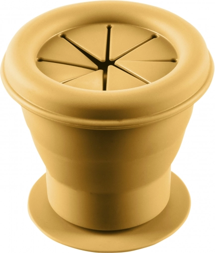 Bol en silicone pour biscuits avec ventouse, Jaune Moutarde