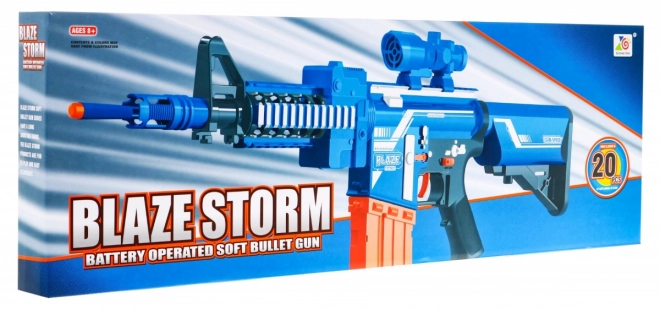 Fusil automatique pour enfants 8+ Blaze Storm 20 longues balles en mousse + viseurs