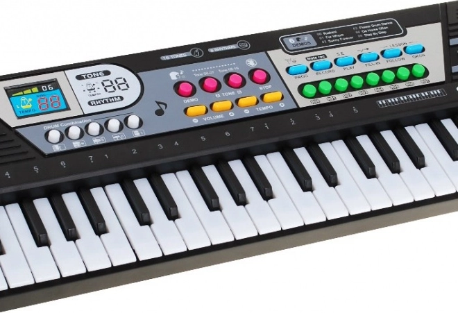 Clavier pour enfants 49 touches 5+ avec micro et enregistrement