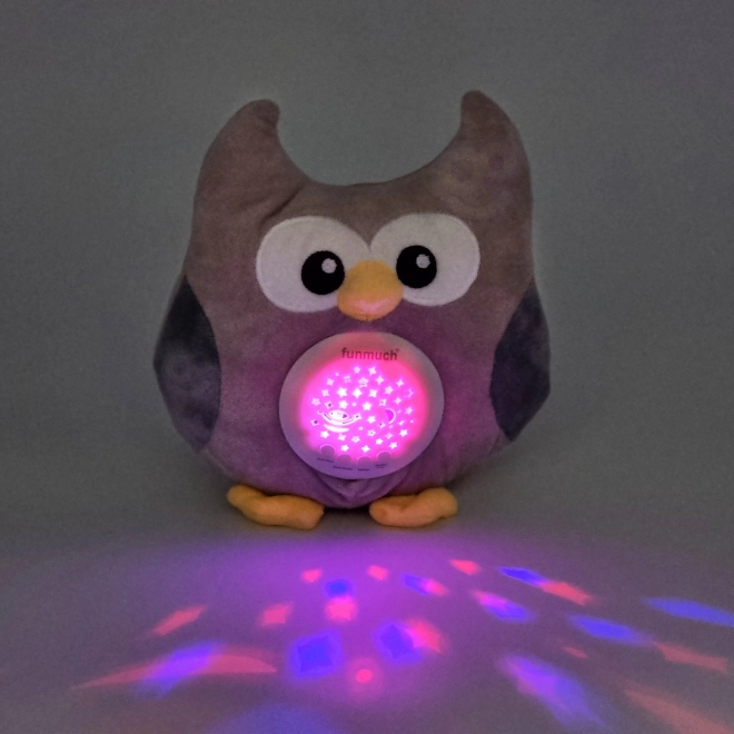 Berceuse peluche hibou avec projecteur 2 en 1 - 10 berceuses