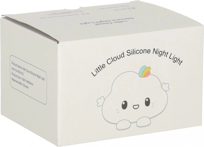 Lampe de nuit en silicone pour enfants en forme de nuage RGB