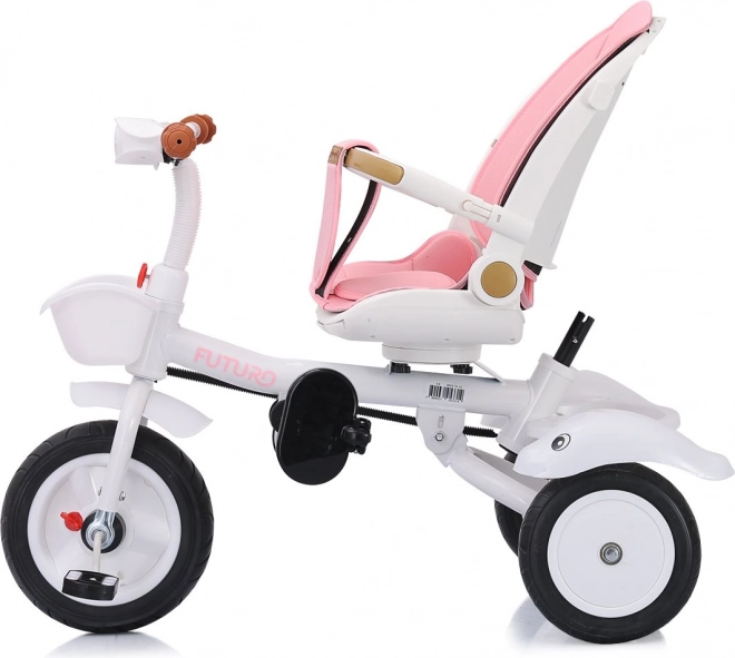 CHIPOLINO Tricycle avec toit Futuro 2 en 1 Princesse