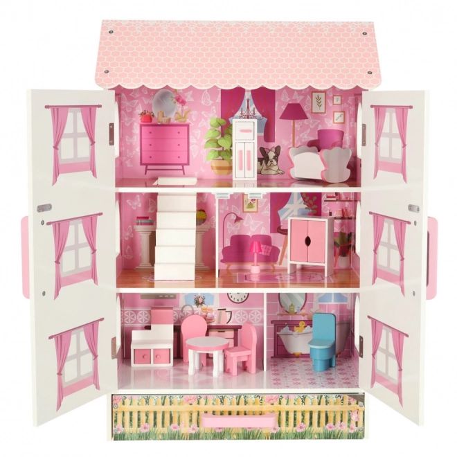 Maison de poupées en bois Lulilo Papilio rose 80cm