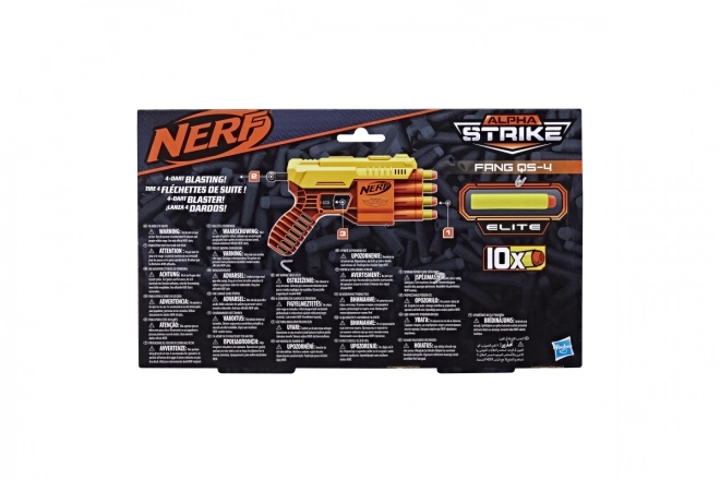 NERF Alpha strike fang QS4 Jaune