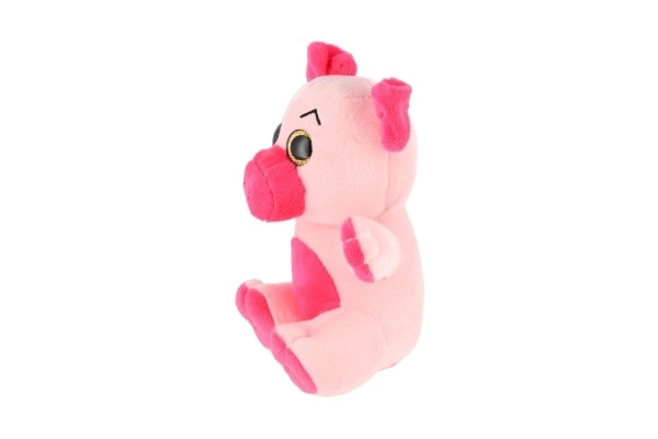 Animal en peluche grandes yeux 18 cm sur carte
