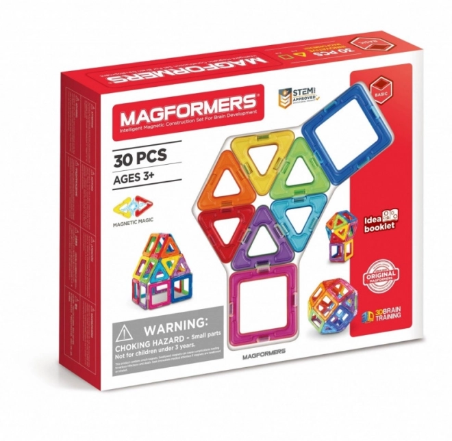 MAGFORMERS Cubes magnétiques arc-en-ciel 30 pièces