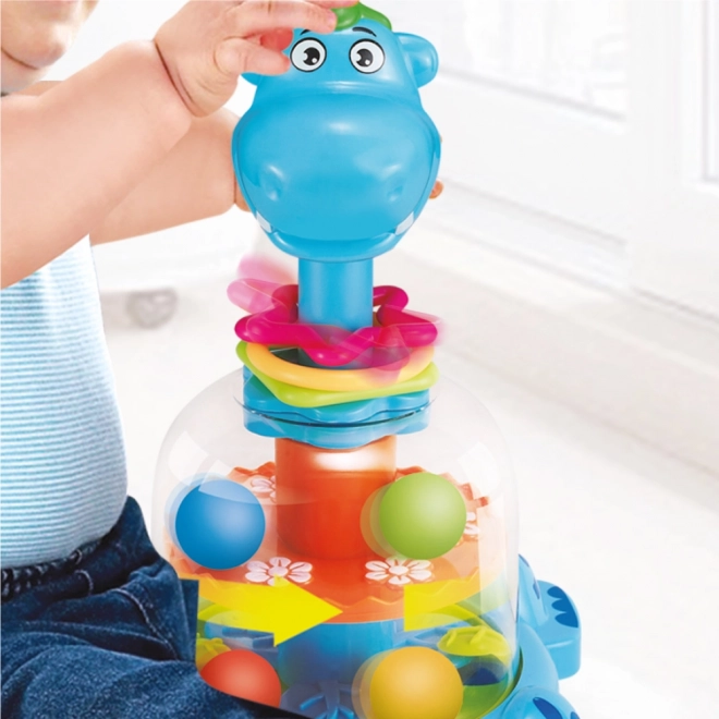 Jouet avec boules dinosaure
