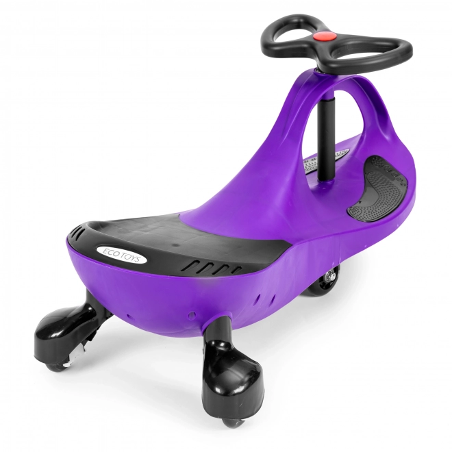 Voiturette roulante avec roues LED violettes ECOTOYS