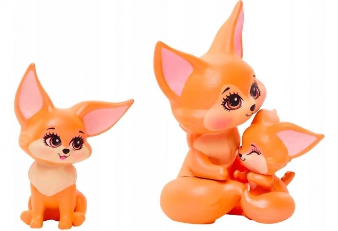 Enchantimals Filigree Fox avec sa famille de renards