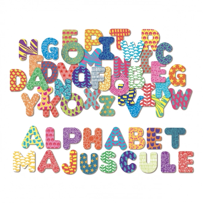 Vilac Lettres magnétiques en bois grand alphabet 56 pcs