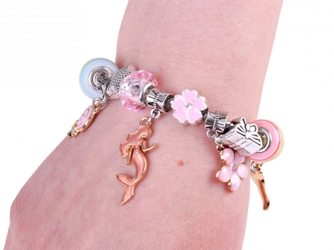 Kit créatif de perles pour la fabrication de bracelets avec pendentifs