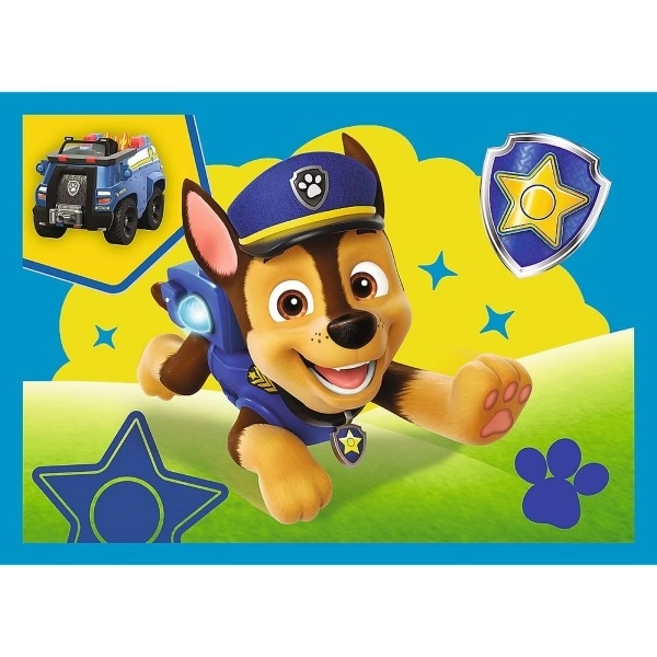 Puzzle 4 en 1 Chiens en course Pat' Patrouille
