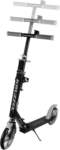 Trottinette de ville pliable pour enfants avec grandes roues (200 mm) – gris