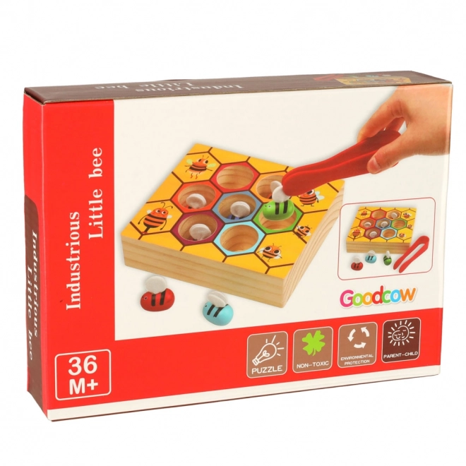 Jeu éducatif Montessori d'apprentissage des couleurs - abeilles