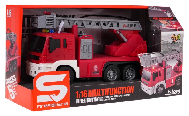 Camion de pompiers 1:16 avec eau, lumière et son