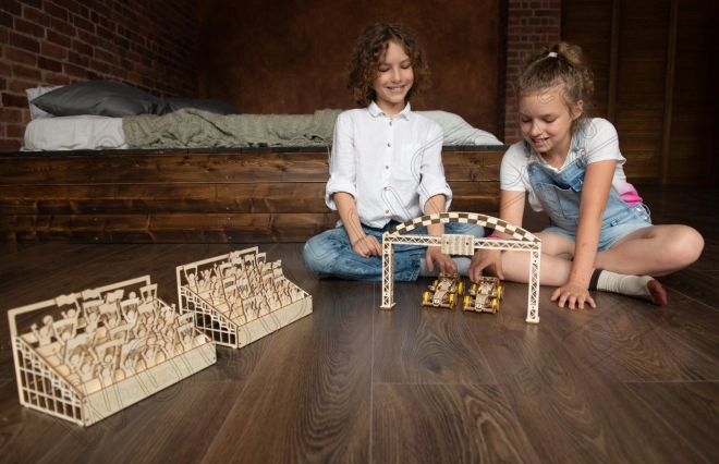 WOODEN CITY 3D puzzle Voiture de Course Bolid 108 pièces