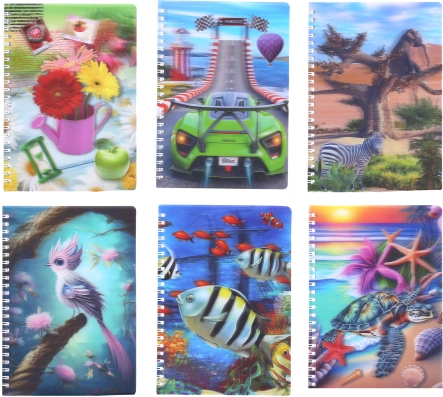 Cahier à spirale A5, ligné, 80 pages