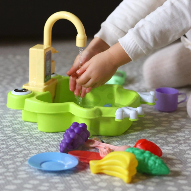 Woopie évier en forme de grenouille pour enfants avec batterie et fonction d'eau