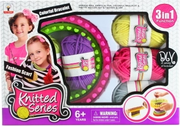 Kit de tricot pour écharpe et bonnet pour enfants