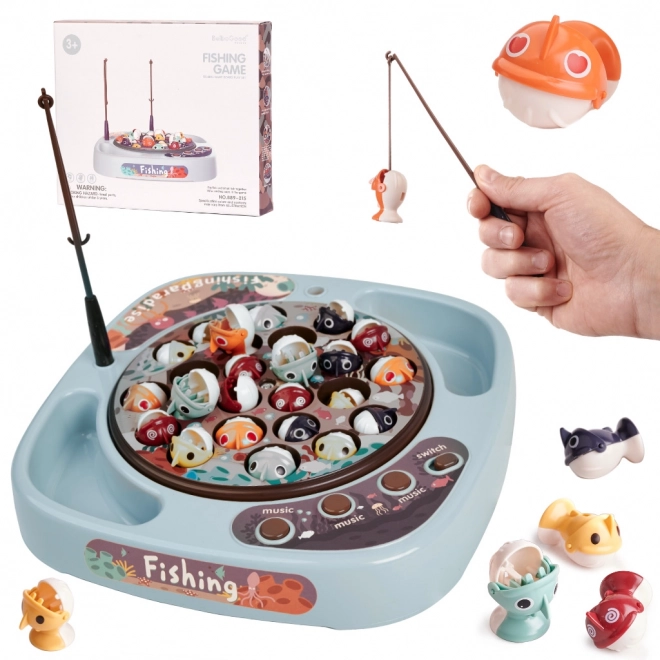 Jeu familial de Pêche avec accessoires bleus