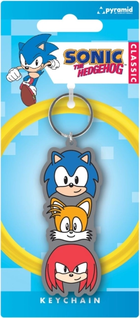 Porte-clés Sonic – sous licence en caoutchouc
