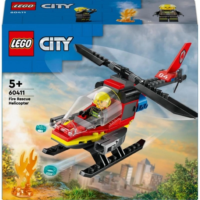 LEGO® City 60411 Hélicoptère de secours des pompiers