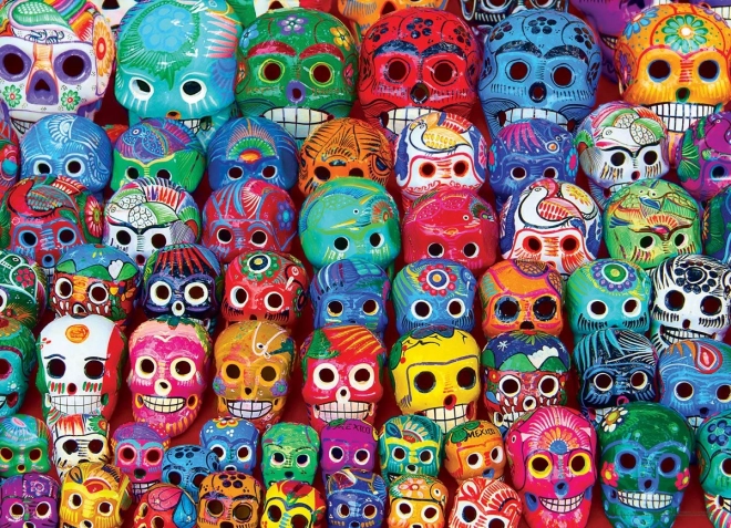 Puzzle Eurographics Crânes mexicains traditionnels 1000 pièces