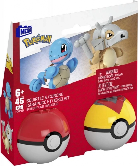 Kit de Construction Mega Pokémon – Squirtle et Cubone