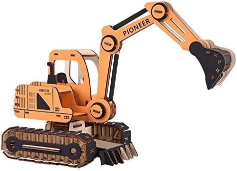 Puzzle 3D en bois Woodcraft Pelle orange